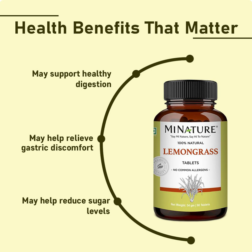 Ingredients listing featuring lemongrass extract