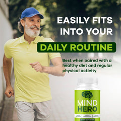 Illustration of Mind Hero brain health support
