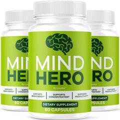 Mind Hero Capsules 3-Pack bottle front view