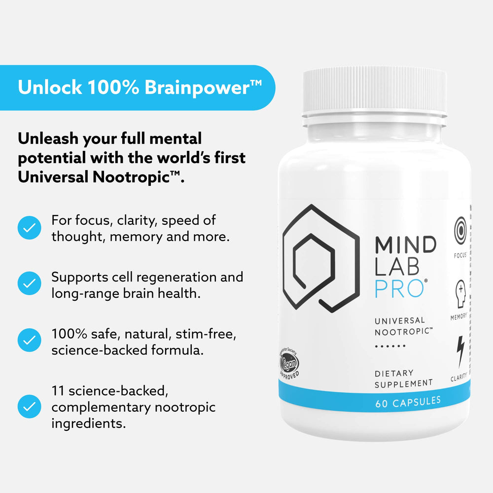 Mind Lab Pro bottle with label visible