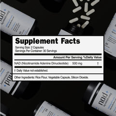 Capsules of Mindhoney NAD+ brain supplement