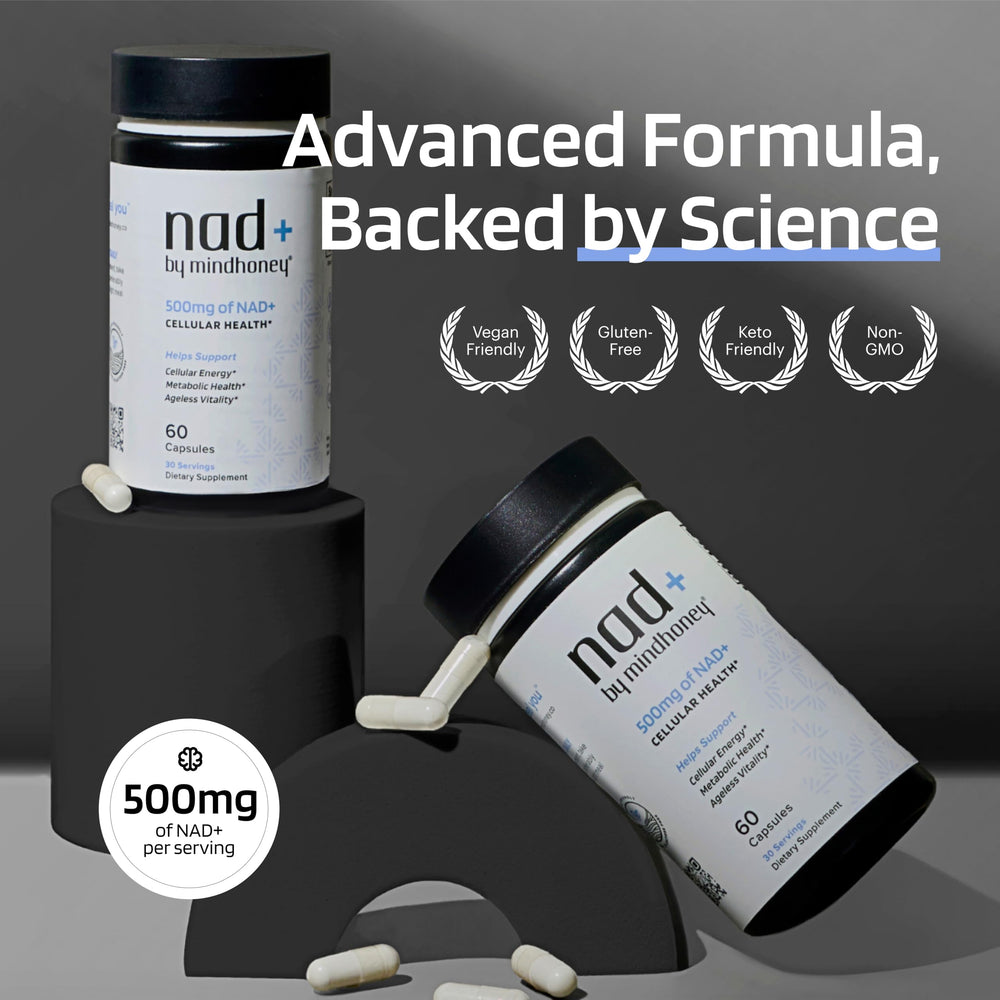 NAD+ supplement ingredients list and label