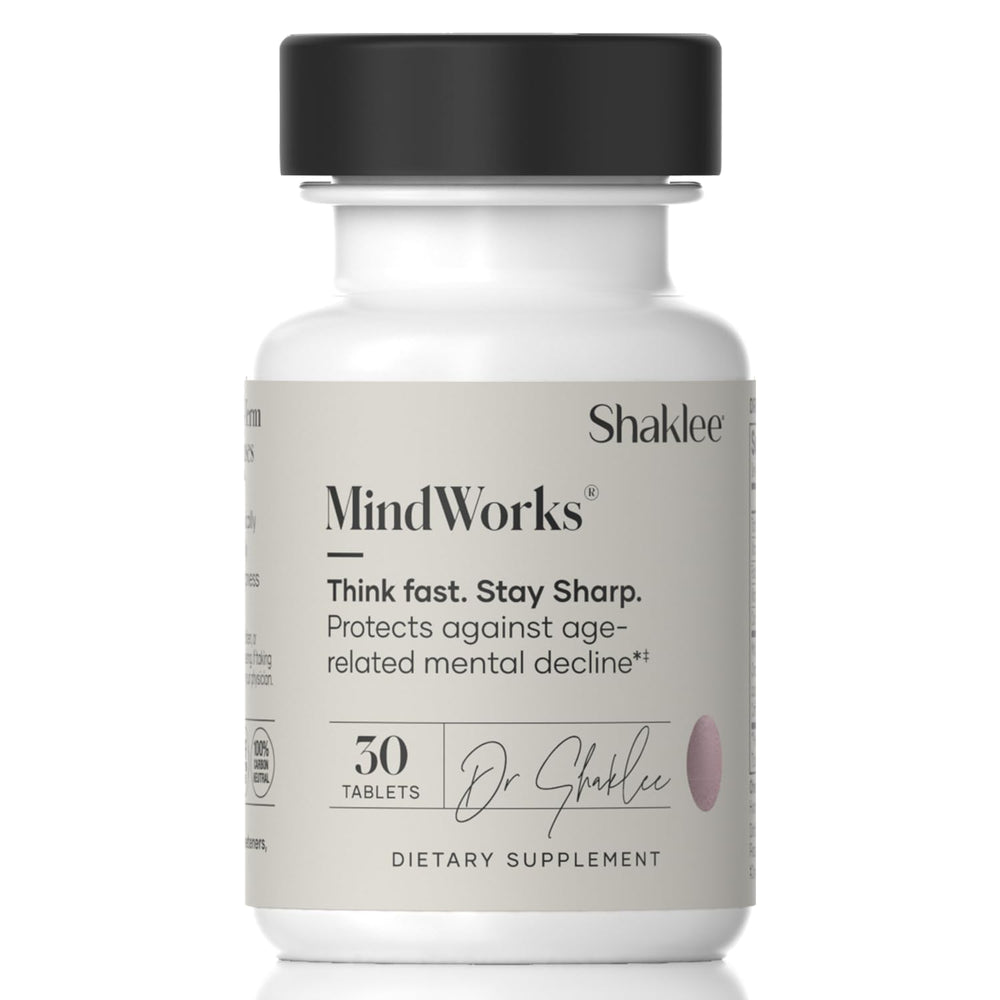 Shaklee MindWorks bottle label front