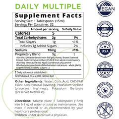 Fulvic acid (CHD-FA) absorption graphic for Mineralife Daily Multiple