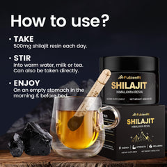 Shilajit paste with 85+ minerals and fulvic acid