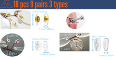Eight-piece precision screwdriver set for glasses
