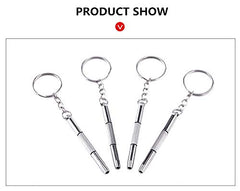 Assorted 3-in-1 mini screwdrivers for precise repairs