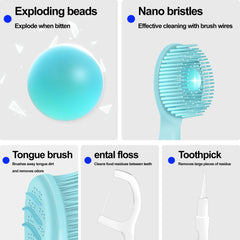 26 individually wrapped toothbrushes in lemon flavor pack