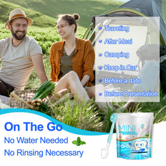 Product packaging showing travel kit and accessories