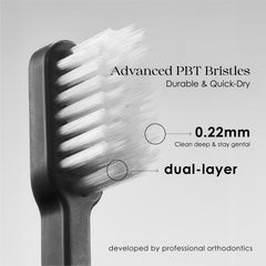 PBT bristles close up showing durability