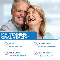Close-up of mint-flavored chewable probiotics