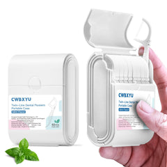 Twin line travel case in white exterior