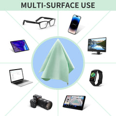 Close-up texture of mint green microfiber fabric