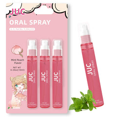 Mint Peach Breath Spray bottle front view