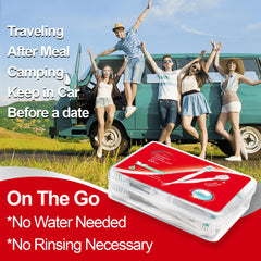 Dual flavors Fresh Mint and Sweet Peach bristles