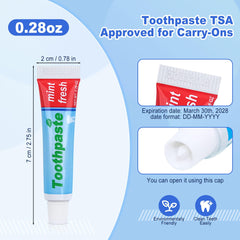 Mint-scent mini toothpaste 40-pack