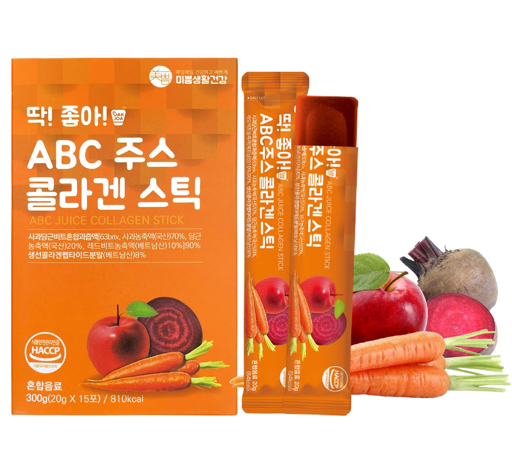 Mippeum ABC Juice Collagen Jelly Stick 20g 15 Sticks package