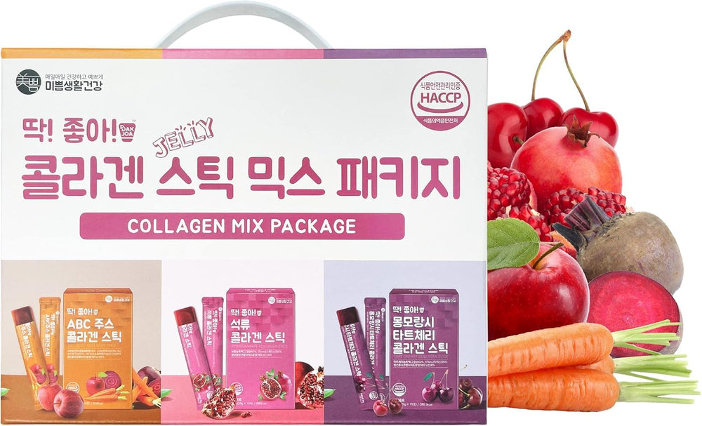 Packaging for Mippeum Collagen Jelly Sticks 20g, 15 sticks