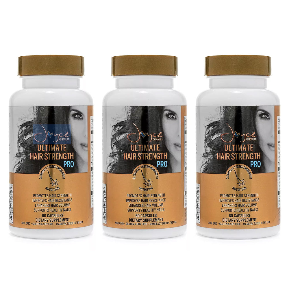 Miracle Elixir Collection bottle with Joyce Giraud Ultimate Hair Strength Supplements – 180 capsules