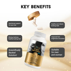 Close-up of label showing 180 capsules and 90-day supply on Miracle Elixir bottle