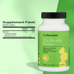 Close-up of magnesium glycinate fast-absorbing capsules