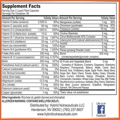 Graphic highlighting 71 premium ingredients in MiracleMulti