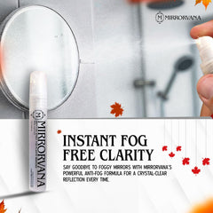 Packaging of MIRRORVANA anti fog spray 2 bottles 7 ml