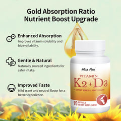 Miss PEP D3 K2 ingredients infographic