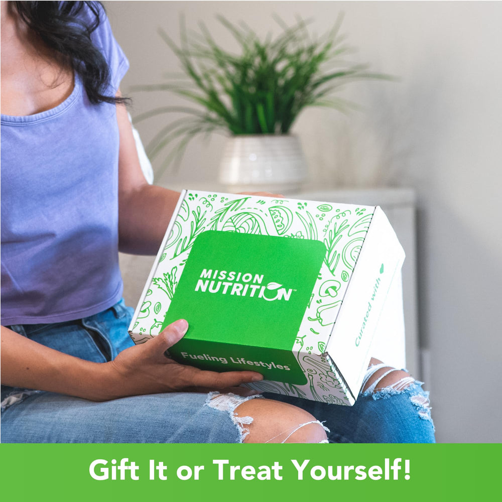 Mission Nutrition Prime Bites gift-unboxing experience with premium snack gift box