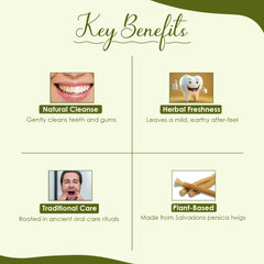 Miswak powder packaging showing 227g (8 oz)