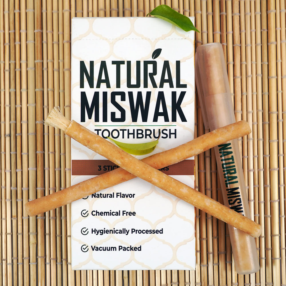 Miswak sticks for teeth acting as a natural toothbrush