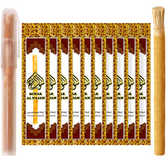 Miswak traditional toothbrushes (10-pack) with clove holder — front view