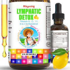 Front view of Misyvoing Liposomal Lymphatic Detox Drops bottle