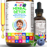 Misyvoing Natural Herbal Gut Support bottle with Blueberry flavor (60ml) front view