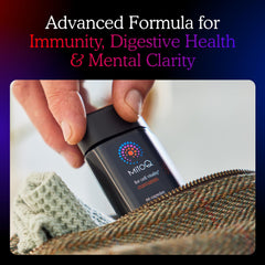 Graphic illustrating mitochondria-targeted antioxidant protection