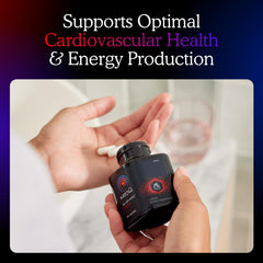 MitoQ +Heart label detail emphasizes Mitoquinol and Vitamin D3 ingredients.