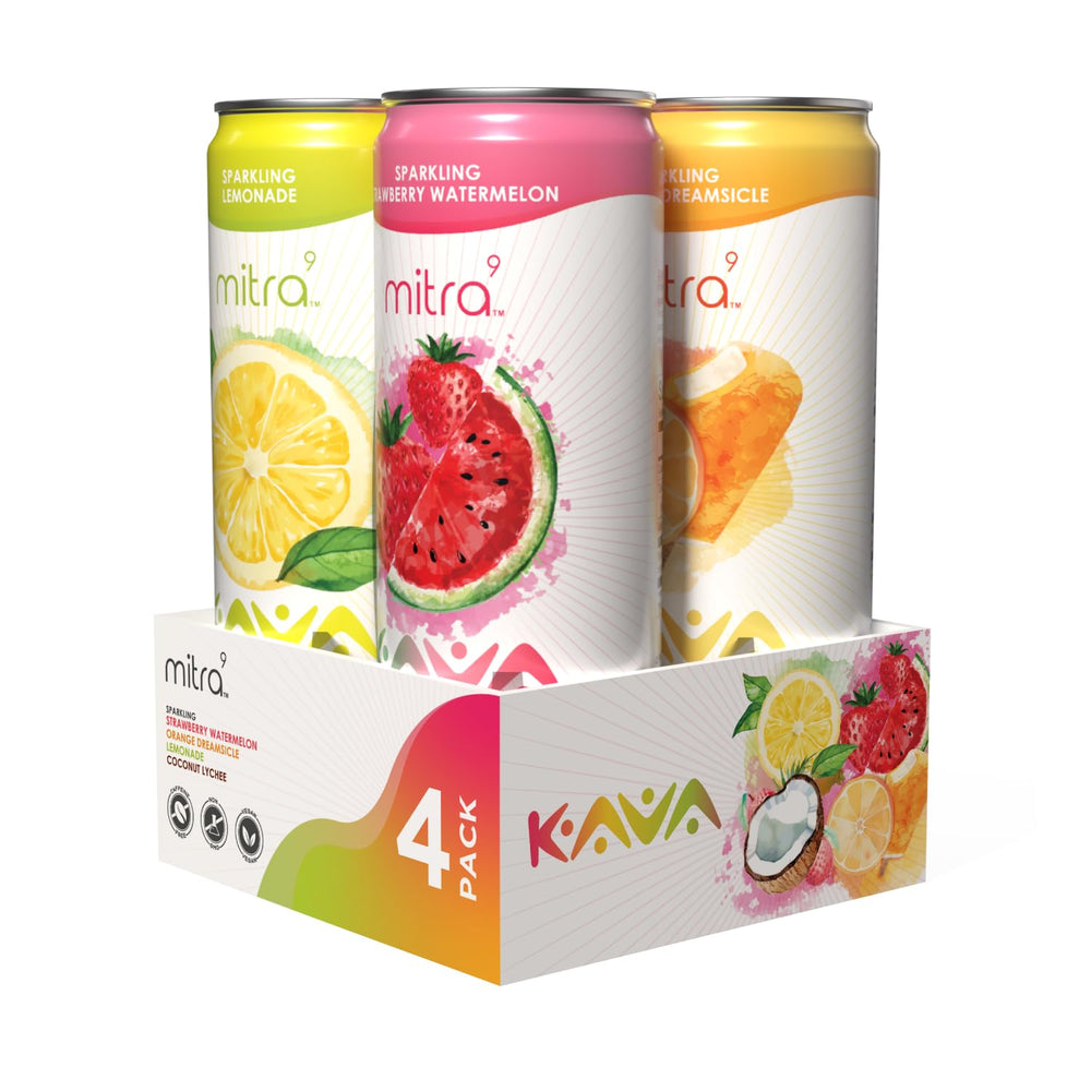 Kava root extract on label close-up