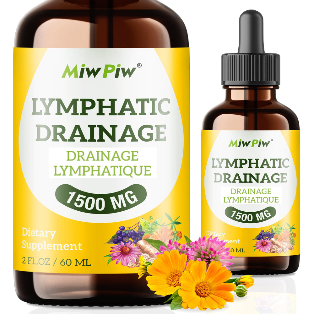 Miw Piw Lymphatic Drainage Drops Pack 1 bottle front view