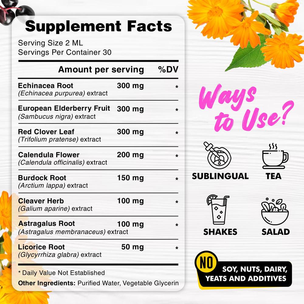 Lifestyle image of Miw Piw Drops with herbs backdrop