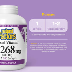 Graphic showing beta, delta, and gamma tocopherols in Vitamin E