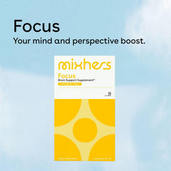 MIXHERS Focus stick packets arranged for on-the-go convenience.