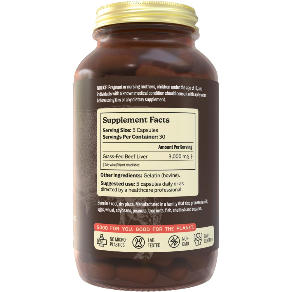 USA-made glass bottle packaging with metal lid