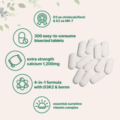 MK7 Vitamin K2 with D3 supporting calcium absorption