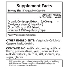 Close-up of organic Cordyceps 10:1 extract illustration