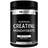 ML Naturals Creatine Monohydrate 200-mesh powder 500g label