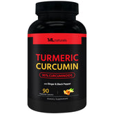 ML Naturals Turmeric Curcumin 1800 mg Organic Turmeric Root