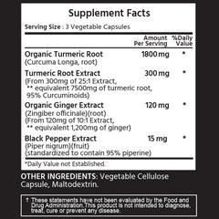 Turmeric 25:1 Extract 7500 mg Equivalent