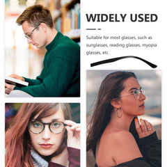 Eyeglasses arm replacement parts laid out neatly