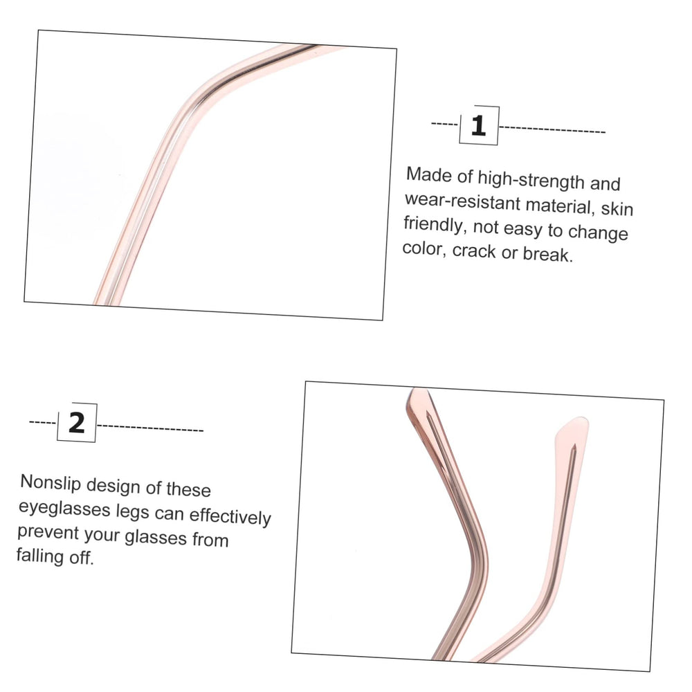 Temples attached to eyeglass frame for universal fit