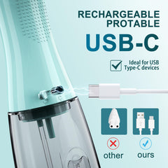 Cordless design with USB-C charging port
